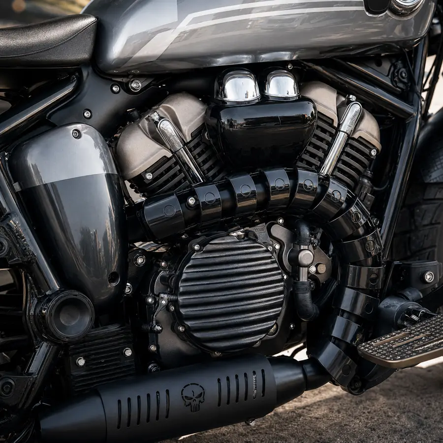 Black Ribbed Clutch Cover — Signature preview 2